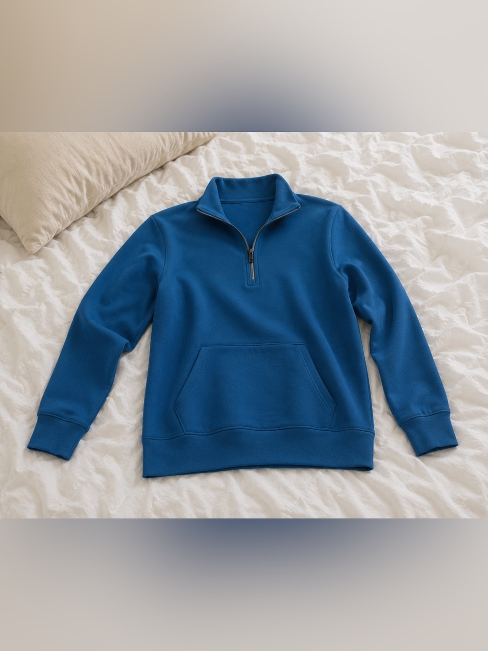 Skechers Women’s Zip-Up Mock Collar Sweater - Deep Blue Sz L